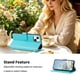 thumbnail image 3 of Funda Billetera Floral en Relieve iphone15 plus con Tarjetero y Cremallera Verde, 3 of 6