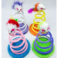 Genérico - Juguete Para Gato Base Con Resorte En Espiral