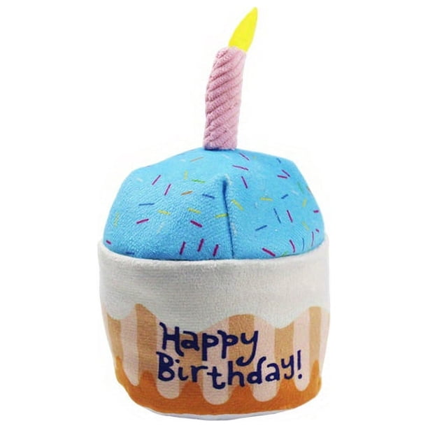 Plush Pet Toy, Birthday Cake Design Dog Chew Toy, Interactive Dog Squeaky Toys, Pet Toys