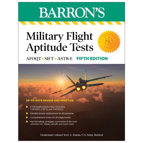 Libro Barron's Pruebas de Aptitud de Vuelo Militar 5ª Ed.