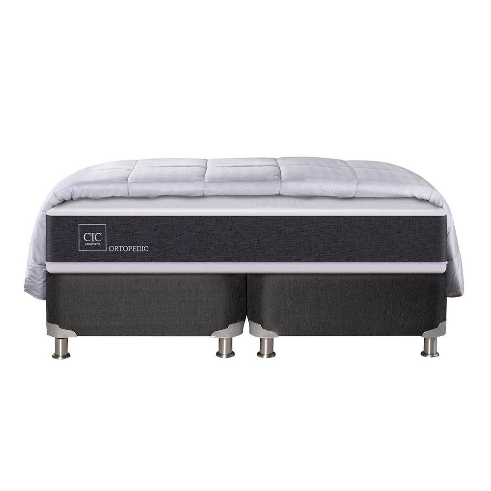 Box Spring Ortopedic base dividida 5 zonas 2 Plaza Base Dividida | Lider