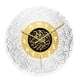 thumbnail image 3 of Reloj De Pared Redondo De Caligrafía Islámica De 12 Pulgadas Musulmán Eid Plata Y Oro, 3 of 5