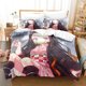 thumbnail image 1 of Nezuko Kamado Bedding Set Anime Demon Slayer Duvet Cover Comforter Bed Linen Single Twin Full Size Kids Girl Boys Gift Bed Sheets, 1 of 3