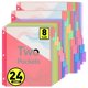 thumbnail image 1 of Separadores BiuLeon 24 unidades 8 solapas multicolor para carpetas de anillas, 1 of 7