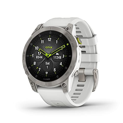 Reloj Gps Garmin Epix Gen2 Zafiro Titanio Blanco 47 Mm