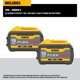 thumbnail image 2 of Batería DEWALT FLEXVOLT 20 V/60 V MÁX. 9 Ah, paquete de 2 (DCB609-2), 2 of 8