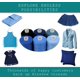 thumbnail image 5 of Hilo de coser BlesSew 6 carretes de 1000 yd poliéster en tonos azules, 5 of 6