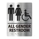 thumbnail image 2 of Placa De Letrero De Baño, Letrero De Baño Moderno Para Hombres Y Mujeres, Estilo De Baño De Negocios E, 2 of 5