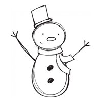Rienda Libre Graphics - Decomural Festive Xmas Snowman Christmas Ws-34399