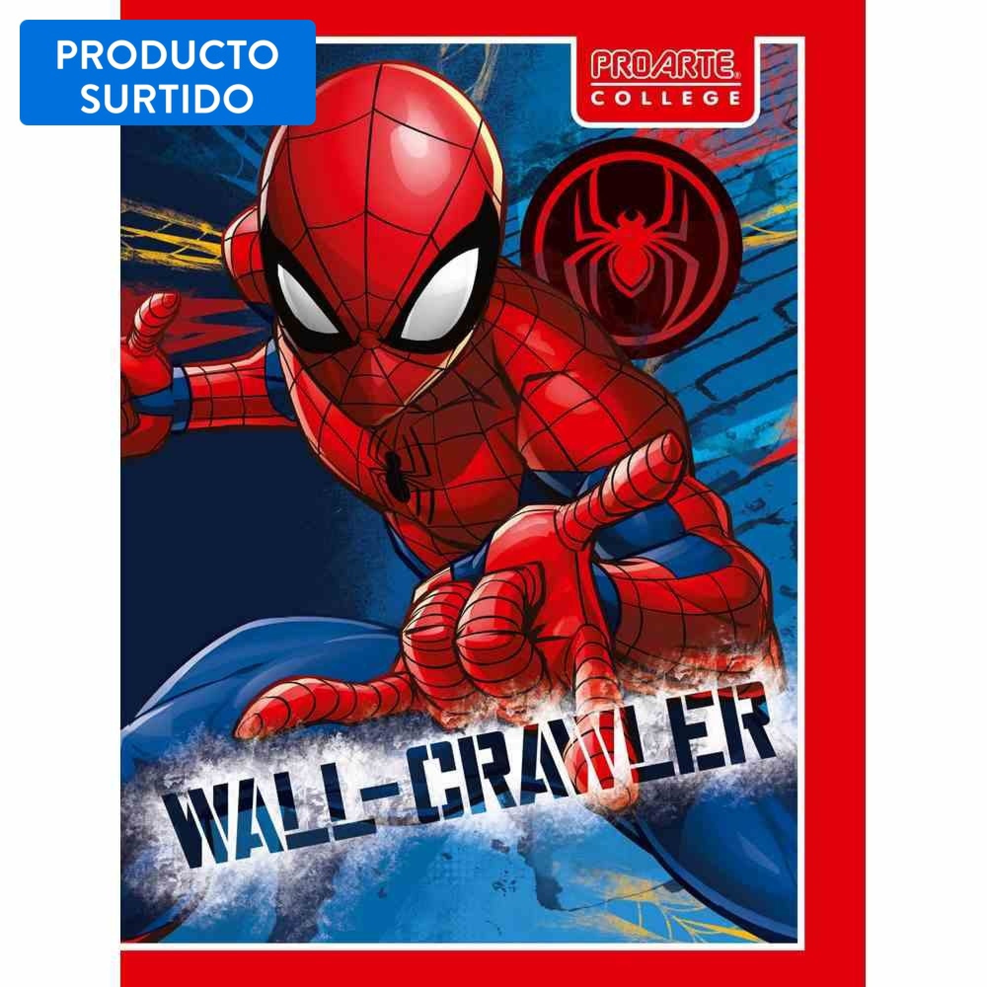Cuaderno College 7 Mm 80 Hojas Spiderman 1 Un Proarte