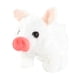 thumbnail image 3 of Cerdo de peluche, juguete electrónico, mascota lechón interactiva, divertido juguete de peluche interactivo animado para regalo de cumpleaños de niñas Blanco, 3 of 5