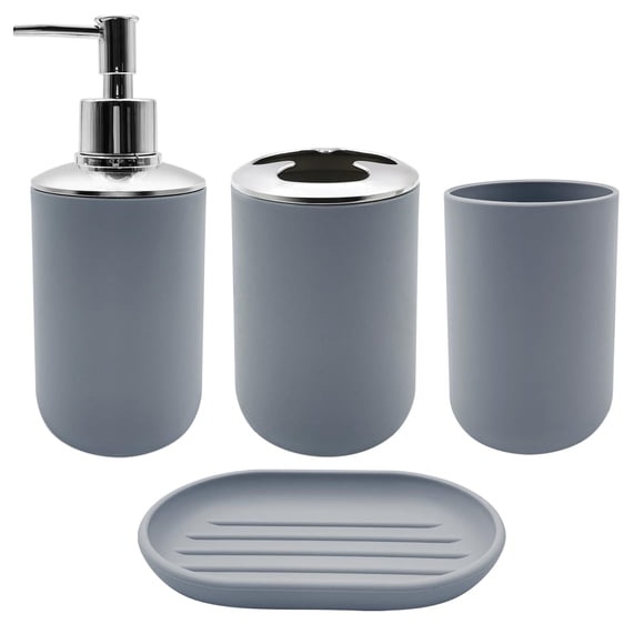 Juego de accesorios de baño WBJKZJD, 4 piezas, resina resistente a roturas