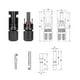 thumbnail image 4 of 10 Pares Conector Mc4 Macho Hembra, 4 of 5
