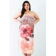 thumbnail image 1 of Vestido Midi sin Mangas con Estampado de Flores de Melocotón Talla 3XL, 1 of 5