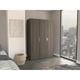thumbnail image 2 of Closet 3 Puertas Con Colgador 181,9x120x47,3 Cm Café Y Blanco, 2 of 3