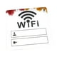 thumbnail image 1 of Adhesivo De Señal WiFi Espejo Acrílico Contraseña De Cuenta Para Café Restaurante Argent, 1 of 3