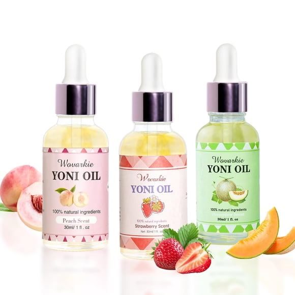 Set de 3 aceites femeninos naturales Yoni Oil Wovarkie de 30 ml