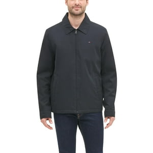 Chaqueta Tommy Hilfiger Ligera De Microsarga De Golf Negra Para Hombre