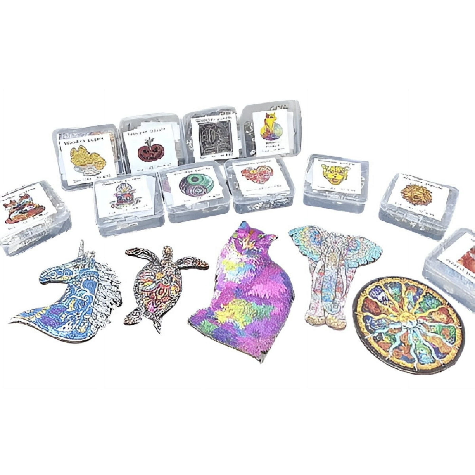 Genérico - Set 4 Puzzle Rompecabeza Madera Juguete Educativo Niños Lau