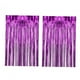 thumbnail image 1 of Cortinas Con Flecos De Papel De Aluminio Brillante, Decoración Para Halloween, Carnaval, Graduación, Color Rojo Rosa, 2 Uds., 1 of 5