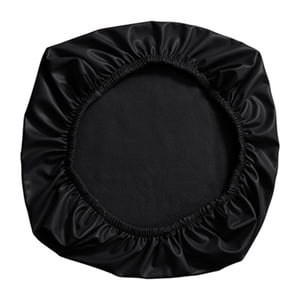 Magideal - Funda De Asiento De Silla Simple, Funda Elástica Antipolvo Extraíble De 15-20 Pulgadas, Cuero Pu Antideslizante Para Cocina, Oficina, , Taburete , Negro 38-52Cm