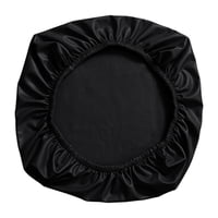 Magideal - Funda De Asiento De Silla Simple, Funda Elástica Antipolvo Extraíble De 15-20 Pulgadas, Cuero Pu Antideslizante Para Cocina, Oficina, , Taburete , Negro 38-52Cm