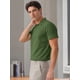 thumbnail image 4 of INSPIRE CHIC Camisa Polo de Hombre de Manga Corta Elástica Sólida Casual para Golf XL Verde Oliva, 4 of 5