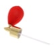 thumbnail image 1 of Bomba Atomizadora De Pulverización De Botella De Perfume De Vidrio Recargable Vintage Con Tubo - Rojo, 1 of 3