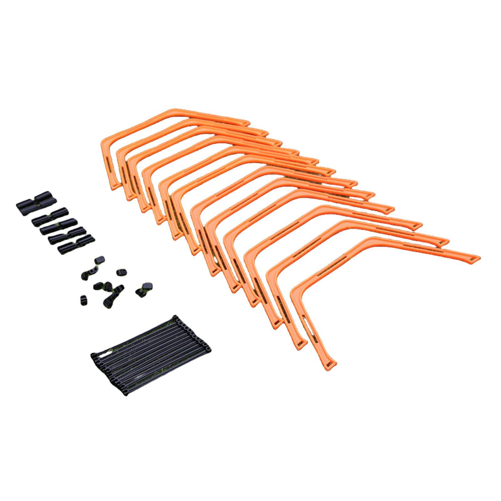 Magideal - Anillos Agitizados Configuración Instantánea Multifunción Voleibol Home El Gimnasio Mejora La Coordinación Fútbol Plegable Entrenamiento De Trabajo De Naranja