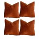 thumbnail image 1 of Set De 4 Fundas De Cojines Diseño De Maiz 45cm X 45 Cm Anaranjado, 1 of 4