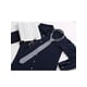 thumbnail image 5 of INSPIRE CHIC Corbata de Rayas para Hombre, Corbata de Lino Ajustable para Negocios Casual Azul Talla Única, 5 of 5