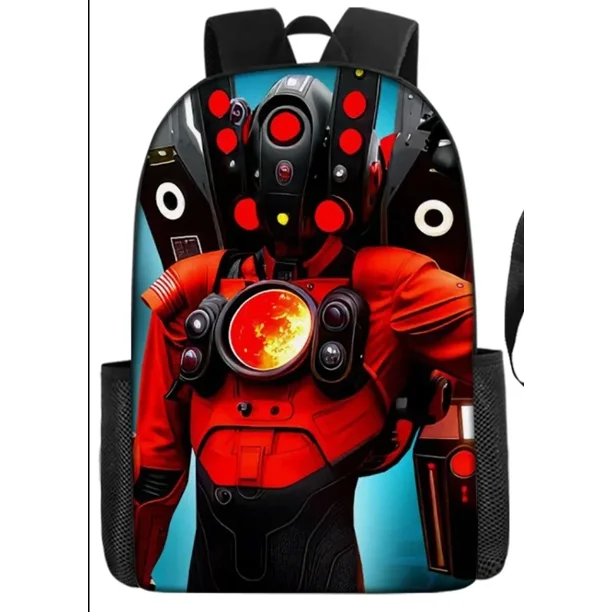 3PC-Set Skibidi Toilet Children's Backpack Boy School Bag for Teenage Backpack Anime Boys Girls Anime Cartoon School Bag Mochila