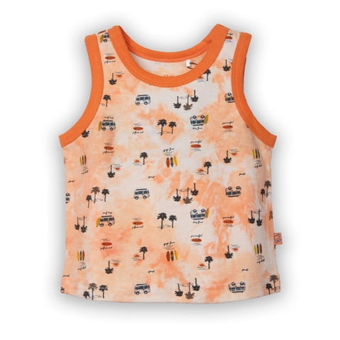 Polera Bebe Niño Naranjo Pillin