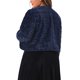 thumbnail image 3 of Agnes Orinda Ropa de Halloween para Mujer Tallas Grandes Chaqueta Recortada Abierta de Frente Abrigo de Invierno de Piel Sintética Esponjosa 2X Azul Oscuro, 3 of 6