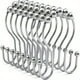 thumbnail image 5 of 12pcs, Rustproof Stainless Steel S Shape Shower Curtain Hooks Rings, Shower Curtain Rings Hooks For Bathroom Shower Rod Curtains, Bathroom Accessories, 5 of 5