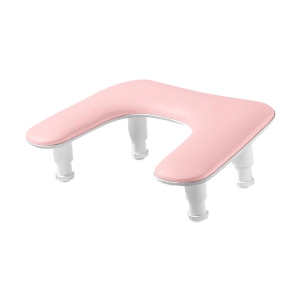 PU In Nail Hand Art Arte Nail Table Mesa de uñas Non -Sliding Tool o Living Room Tool en cuero en cuero para cuero para mujeres principiantes en uñas Rosa