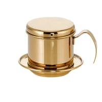 Xusx111 - Copa De Filtro De Café De Acero Inoxidable Cafetera De Goteo De Café Vietnamita (Oro / Oro Rosa)