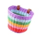 thumbnail image 5 of Cesta de bicicleta para niños, cesta de ciclismo de Color arcoíris, cesta de manillar frontal, cesta delantera de bicicleta para niñas, niños y niños, S sin forroPaño, 5 of 5