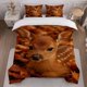 thumbnail image 1 of Deer Autumn Leaves Themed Bedding Set Duvet Cover and Pillowcase Set Soft and Comfortable for All Seasons, 1 of 5