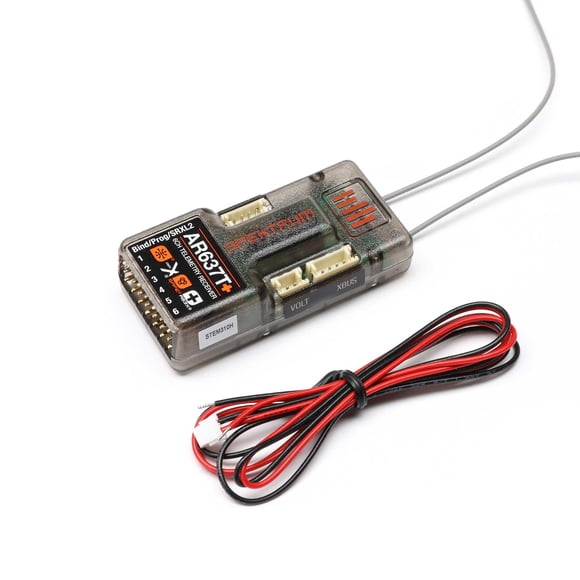 Receptor Spektrum AR637T+ AS3X+ de 6 canales y telemetría segura