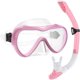 thumbnail image 1 of Kit de buceo para adultos con máscara de snorkel y gafas antivaho de vidrio templado (rosa), 1 of 7