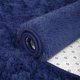 thumbnail image 3 of Alfombra ovalada de felpa ISEAU 150 × 240 cm azul marino claro, 3 of 7