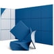 thumbnail image 1 of Paneles acústicos UNECHO - Pack de 12, azul Yale, autoadhesivo, 1 of 6