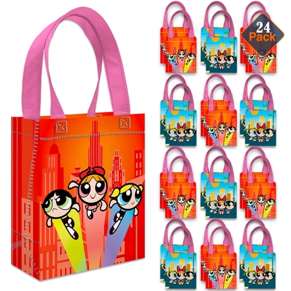 Bolsas para regalos de fiesta Las Chicas Superpoderosas, paquete de 24, totes de 20 cm