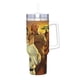thumbnail image 2 of El Karate Kid Vaso aislado de acero inoxidable con asa, diseño temático, regalo para familia, amigos y fans; incluye pajita y encaja en el portavasos estándar, 40 oz, 2 of 6