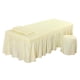thumbnail image 2 of SPA Mesa De Masaje Juego De Ropa De Cama Falda De Cama Funda De Almohada Funda De Taburete Beige-L, 2 of 5