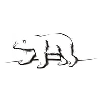 Rienda Libre Graphics - Decomural Arctic Animals Polar Bear Ws-15825