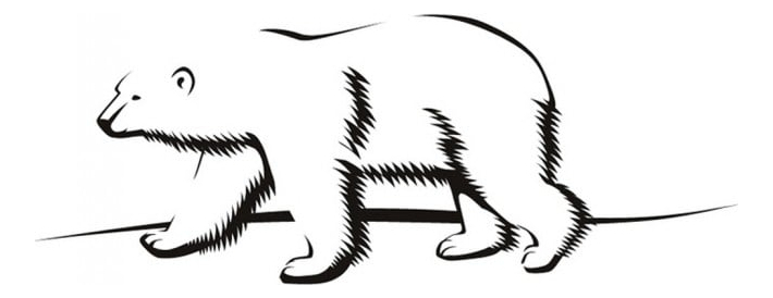 Rienda Libre Graphics - Decomural Arctic Animals Polar Bear Ws-15825