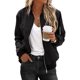 thumbnail image 1 of Chaqueta Bomber Mujer Zeagoo Liviana con Cierre, 1 of 3