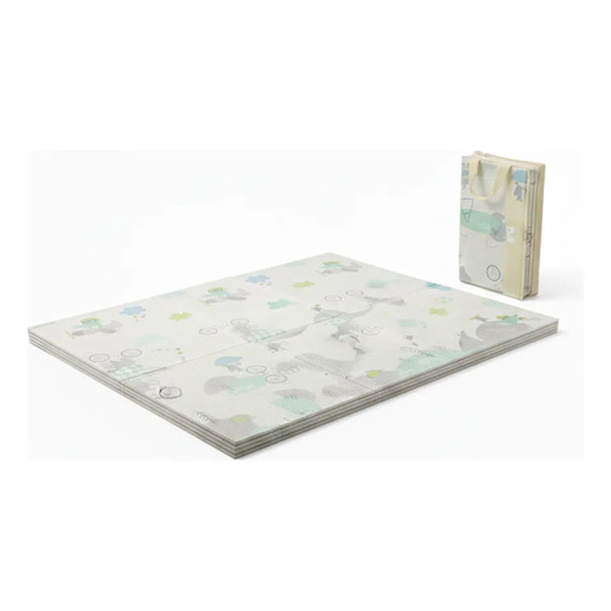 Marca - Alfombra Plegable Antigolpes Pom Pon Premium Para Bebé